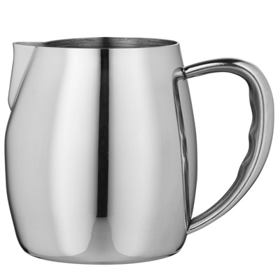 12oz Stainless Steel Milk Jug — £3.99