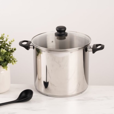 Essentials Stainless Steel Stock Pot — £25