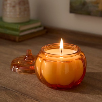 Autumn Pumpkin Jar Candle — £4